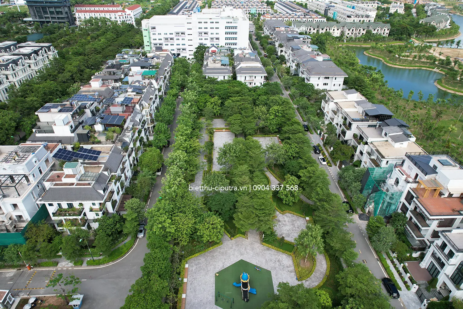 Một góc khu K biệt thự Ciputra
