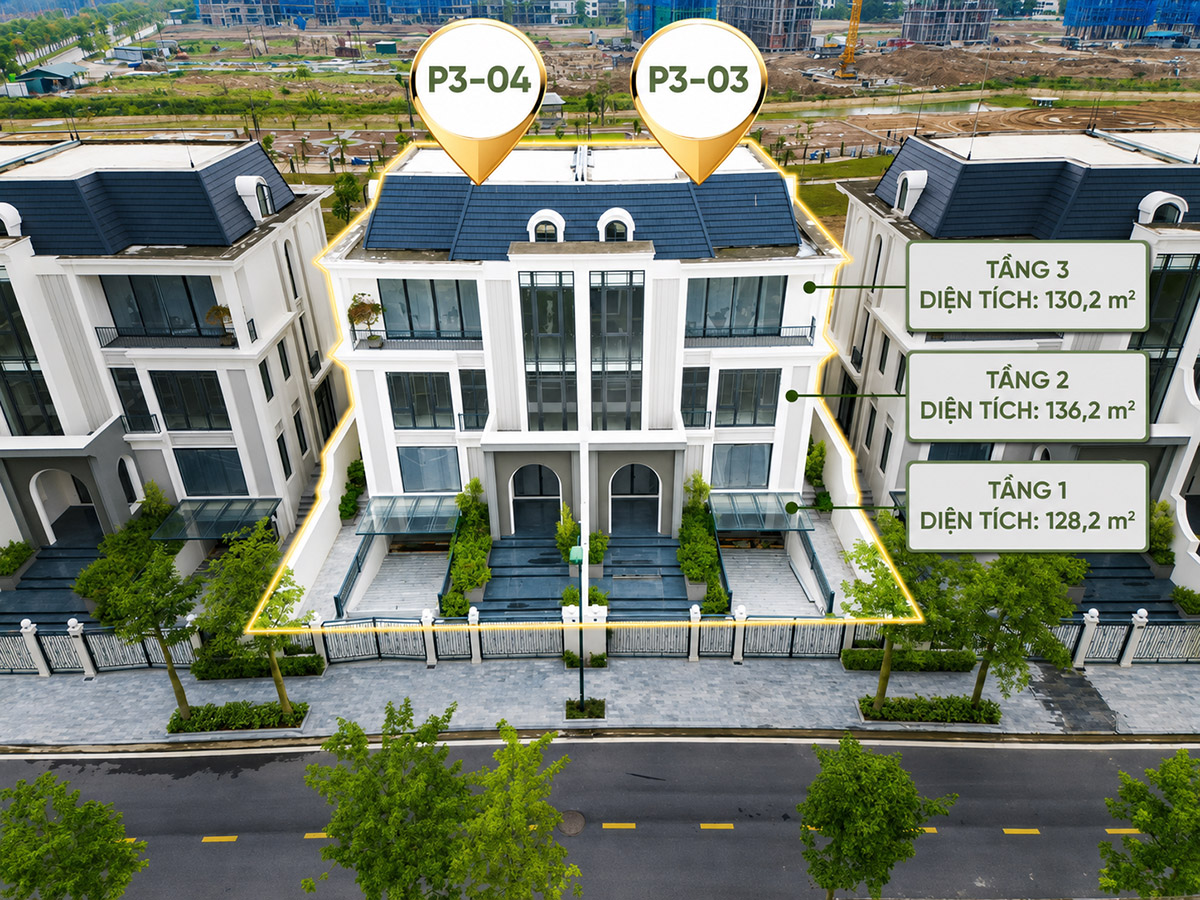 Bán biệt thự Ciputra P3-3 & P3-4, thuộc phân khu P, View công viên lõi Ciputra, Tổng 648m2, GIÁ TỐT