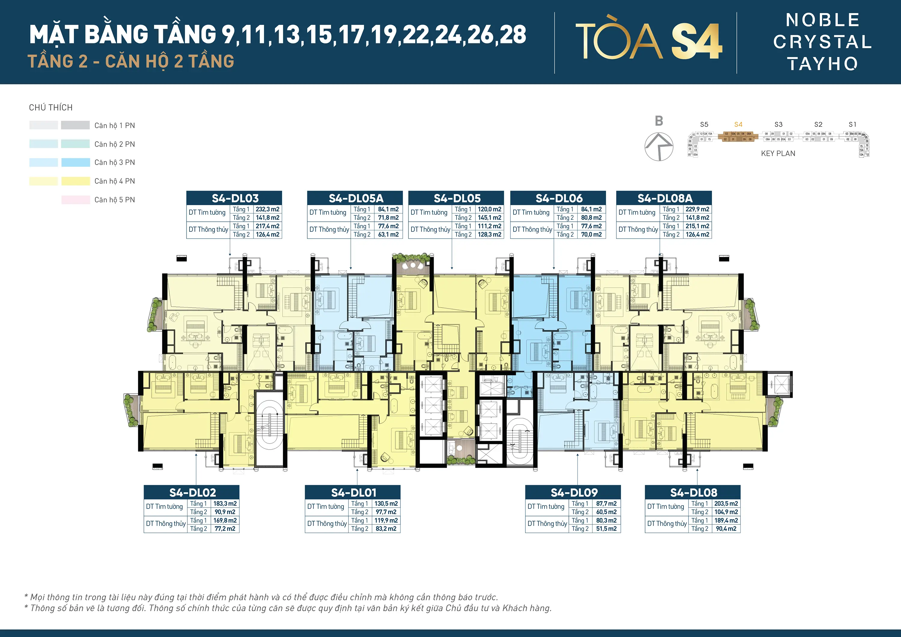 Mặt bằng tầng 2 tòa S4 Noble Crystal Tây Hồ 1