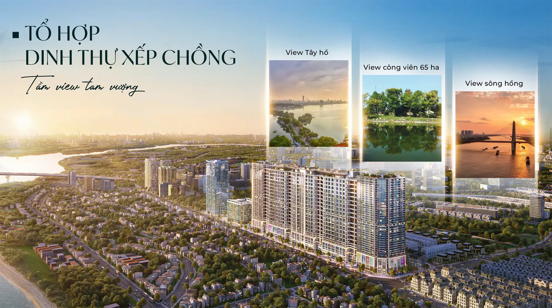 Tầm view Noble Crystal Tây Hồ