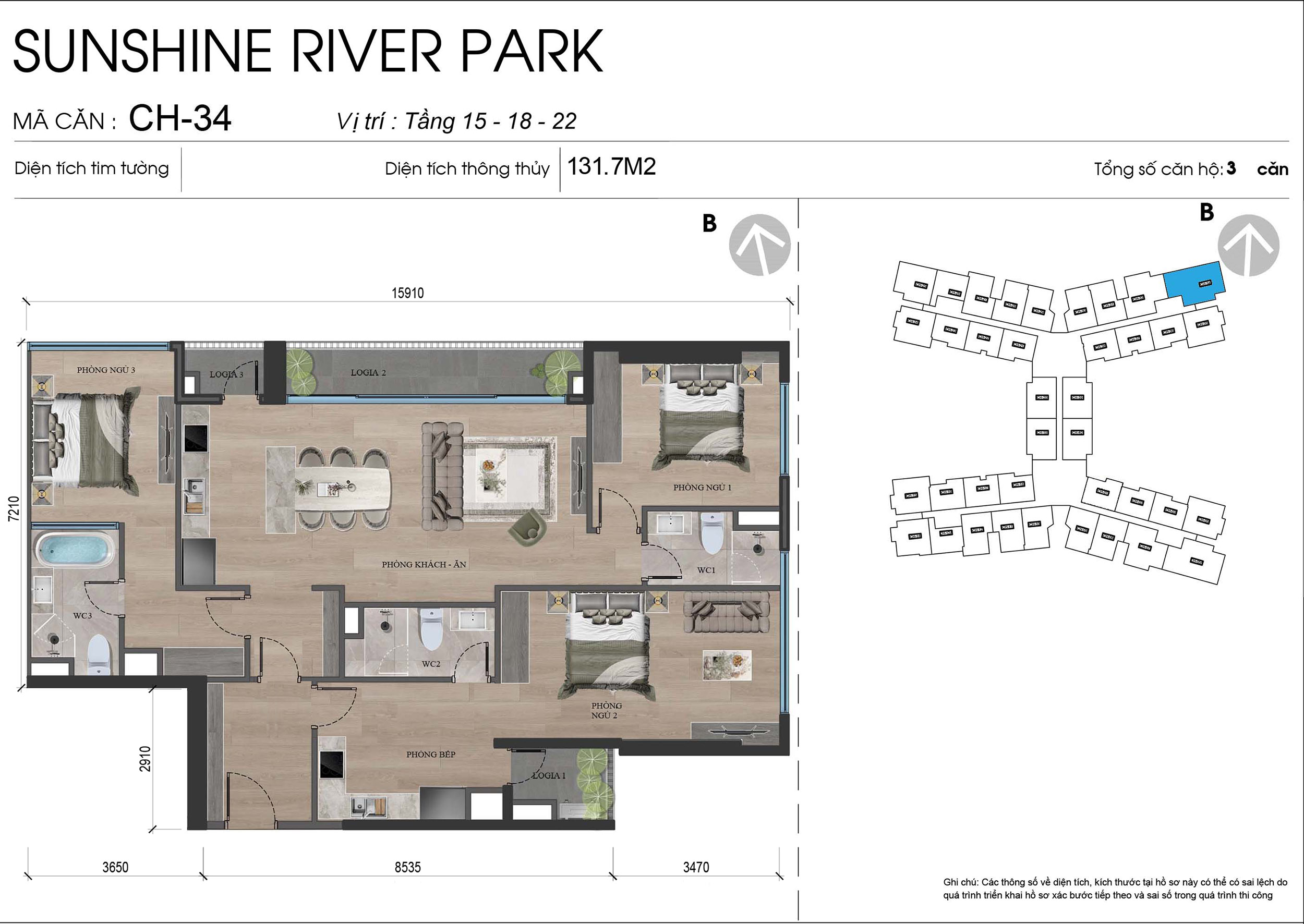 Mặt bằng bóc mái căn hộ chung cư Sunshine River Park Ciputra: Thiết kế May Đo Mặt bằng bóc mái căn hộ chung cư Sunshine River Park Ciputra: Thiết kế May Đo