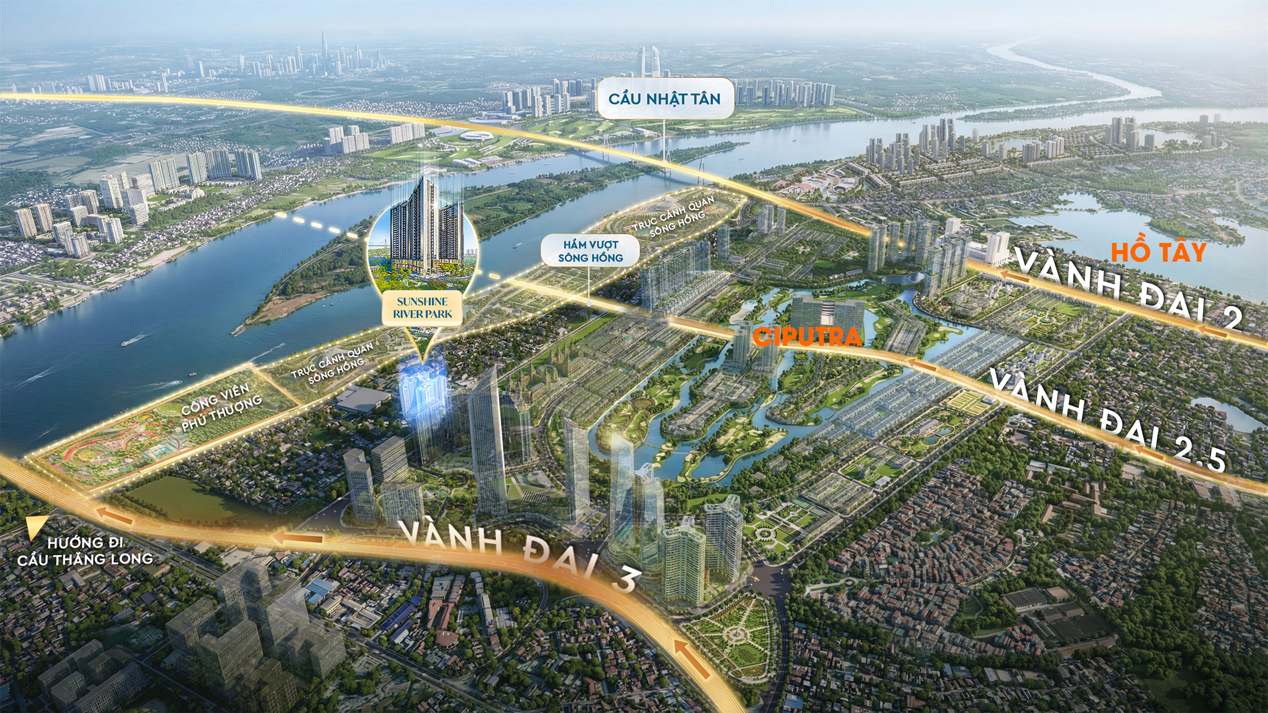 Vị trí căn hộ chung cư cao cấp Sunshine River Park